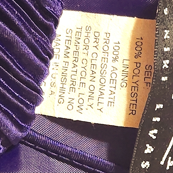 Vintage Nikki Levi's Purple Cocktail Dress - Picture 3 of 4